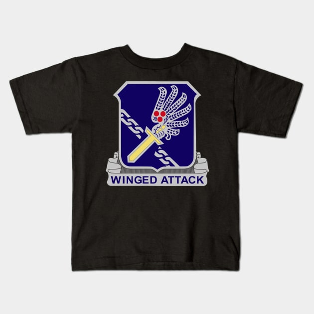 188th Infantry Regiment - DUI wo Txt X 300 Kids T-Shirt by twix123844